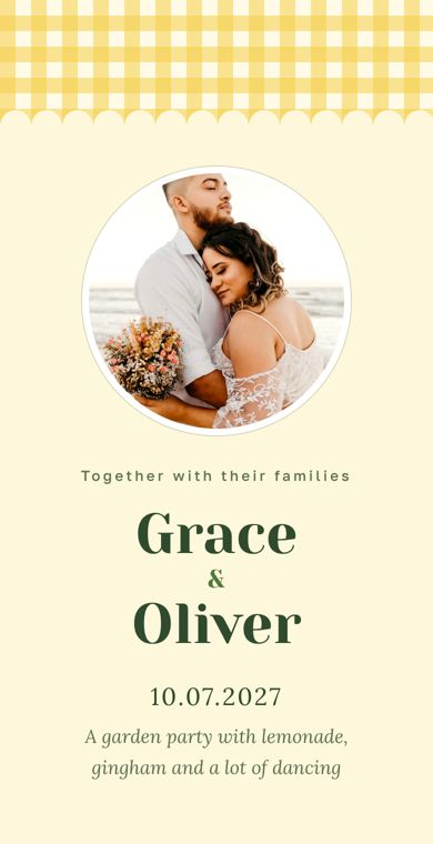 Lemon Garden style invitation cover